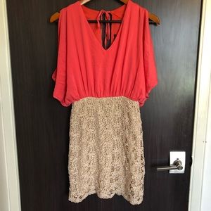 Salmon pink dress🌺